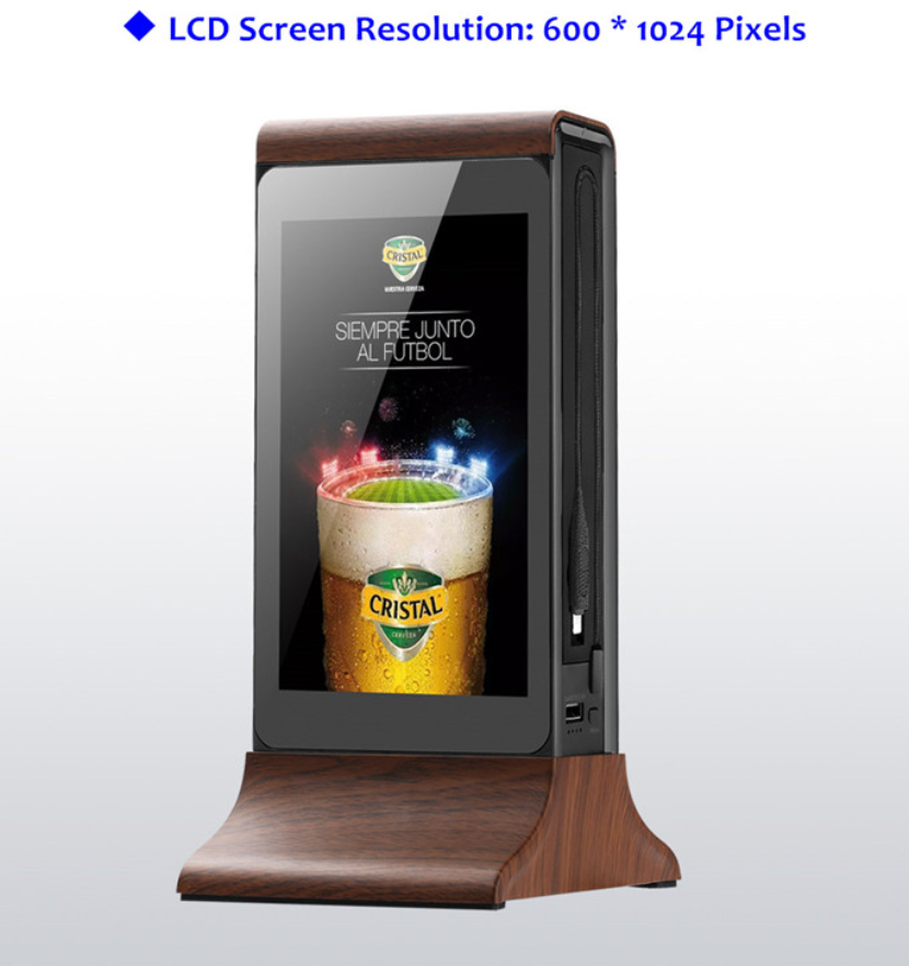 7-inch Dual Screen Table Advertiser