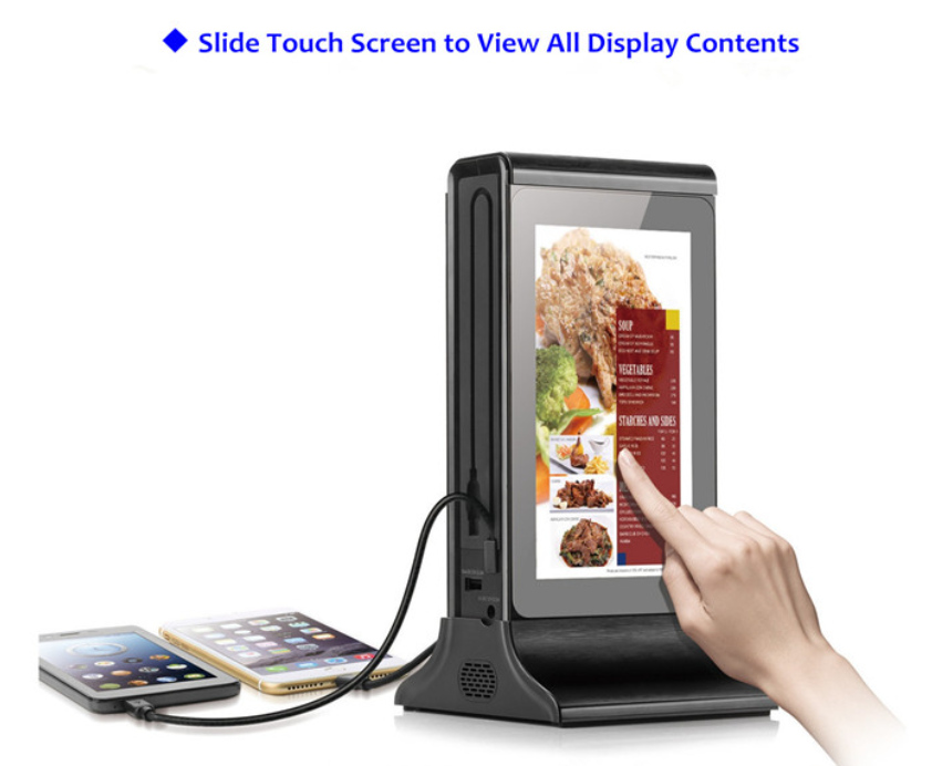 7-inch Dual Screen Table Advertiser