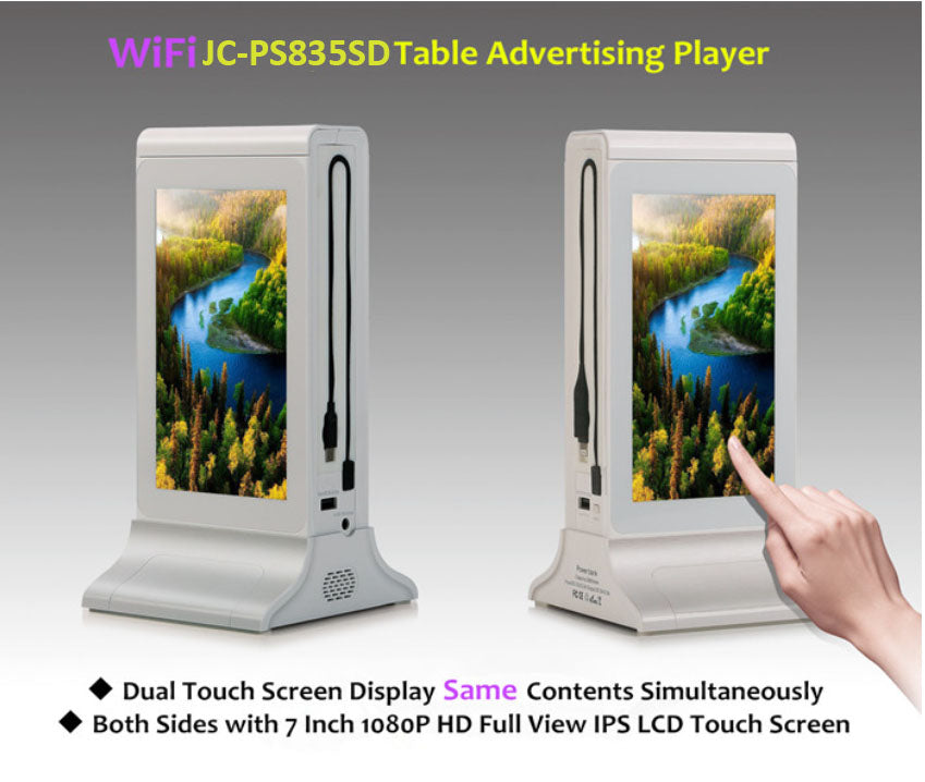 7-inch Dual Screen Table Advertiser