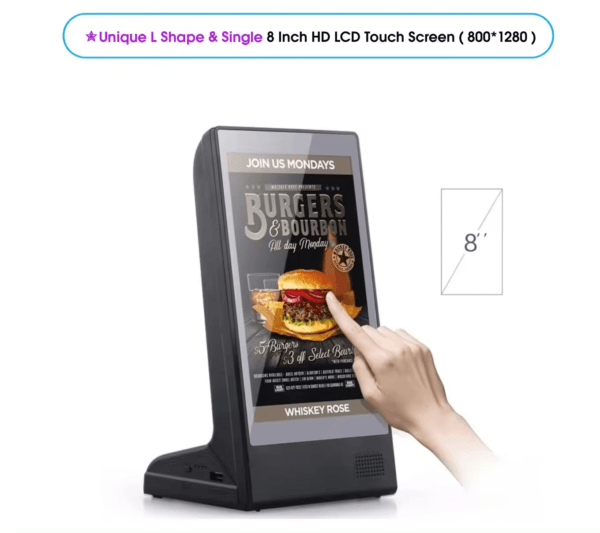 8-inch Single Screen Table Advertiser