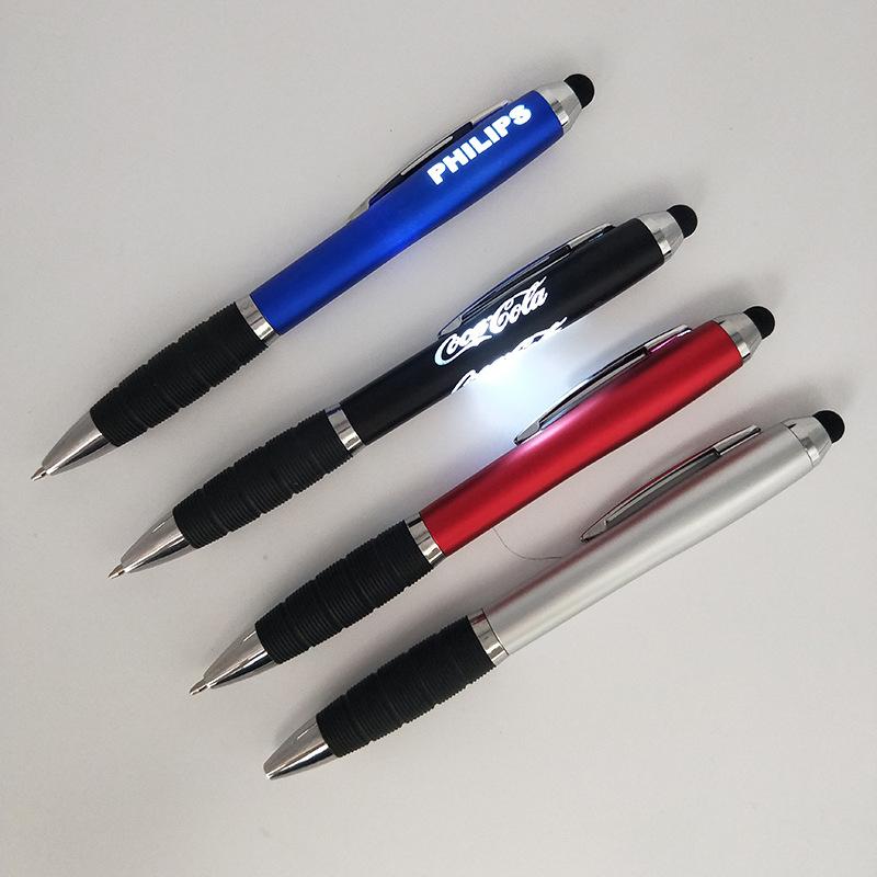 LED Light Logo Ballpoint Pen Stylus (500pcs MOQ) - lightbulbbusinessconsulting